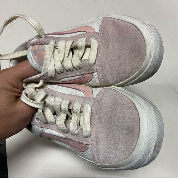 Vans Bmx Old Skool skater Shoes light pink leather suede Angie mens - 4 - Picture 9 of 15